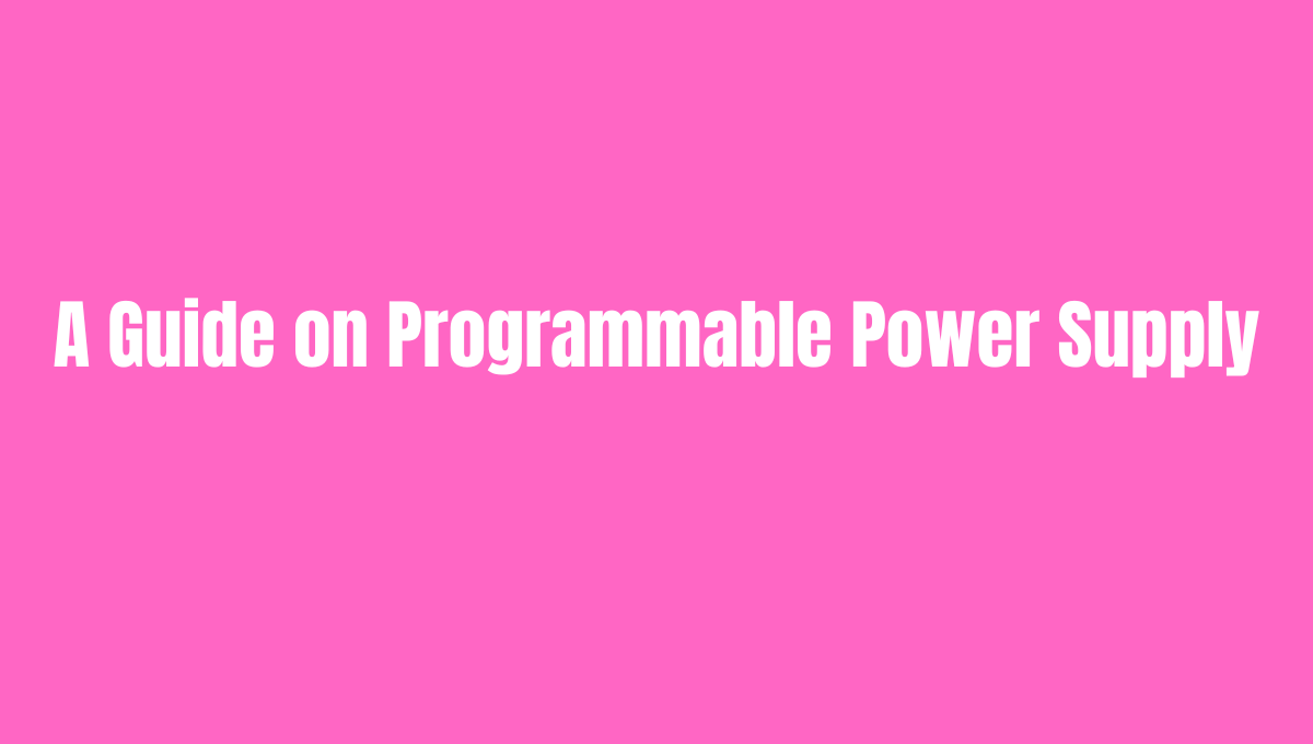 programmable power supply